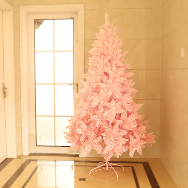 Christmas tree decoration Cherry Pink Christmas Tree Household 3m 1 5m 1 8m Pink Christmas Tree package Small