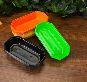 Uncovered boat-shaped fruit box is about 1 jin jin equals 0.5 kg. fruit display box, fruit and vegetable packaging box