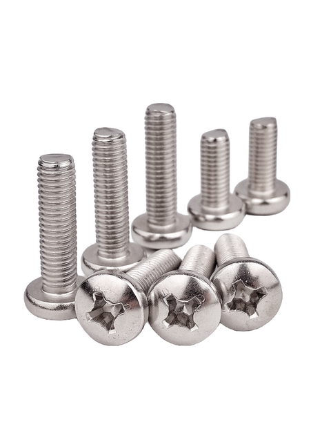 Cross disc head screw 304 stainless steel GB818M6M8