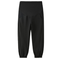 Womens trousers autumn and winter models plus velvet padded padded pregnant womens casual pants high waist belly pants YIFEI6022