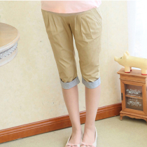 Maternity Pants Summer Capri pants Casual Pants Korean Plus Size Trousers Small Feet Pants Leggings SMRJ3076B