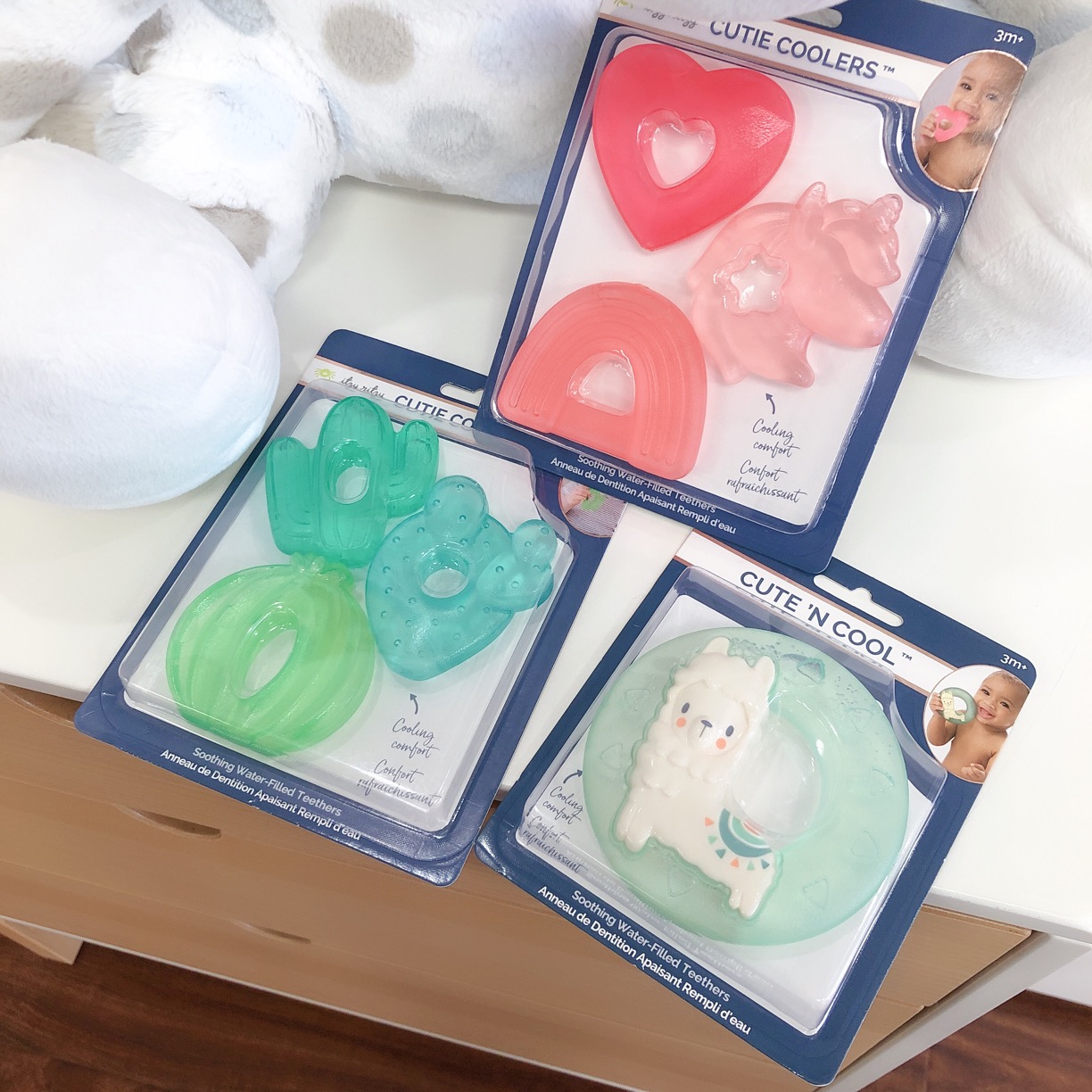 With spot US itzy ritzy baby ice gel solid tooth tool toys cool and comfortable