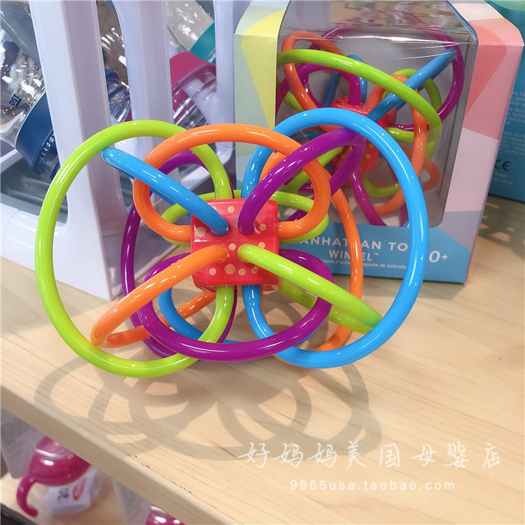 Mỹ trực tiếp thư Manhattan Đồ chơi bóng Manhattan Manhattan teether nhai kẹo que bé không độc hại đồ chơi silicone - Gutta-percha / Toothbrsuh / Kem đánh răng túi nhai ăn dặm của hàn quốc