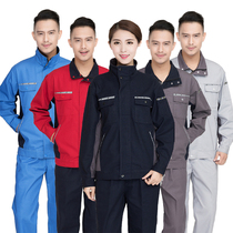 Pure cotton new welding work clothes suit mens long-sleeved wear-resistant thickening factory workshop engineering custom labor insurance clothing