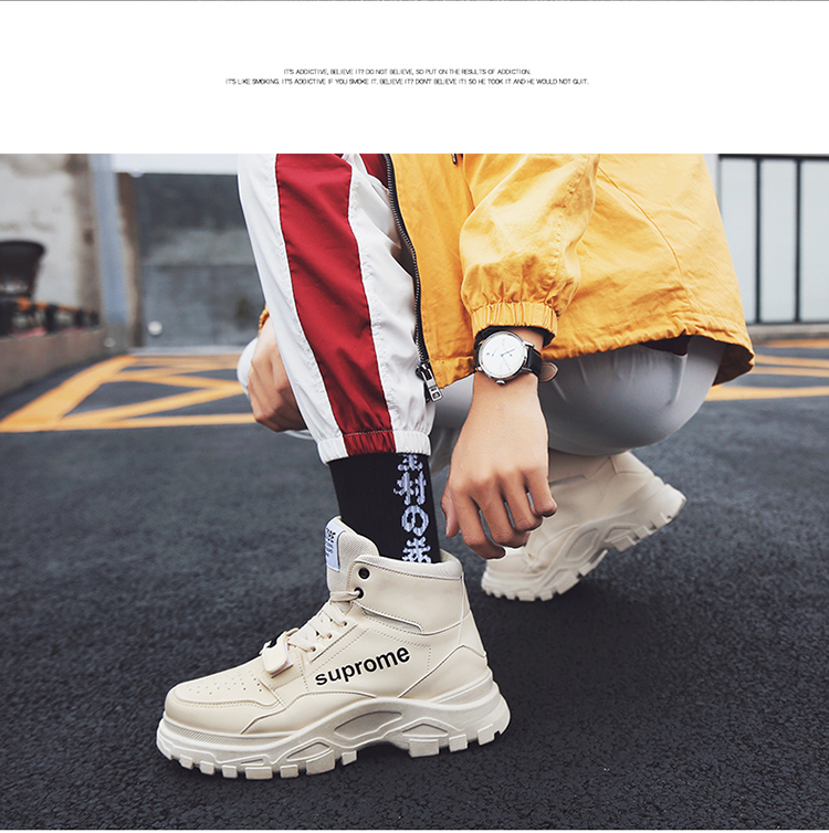 Mùa thu nam Martin Boots Giày cao gót nam Giày tuyết nam Giúp nam Giày nam dụng cụ Giày nam sa mạc Giày cao cổ nam Booties giày bảo hộ lao động nam