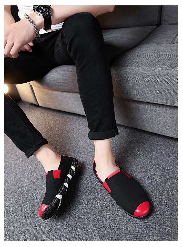 Mùa hè 2019 nam mới Giày thông thường của Hàn Quốc xu hướng giày vải Bắc Kinh cũ Giày đậu Hà Lan giày thể thao bitis