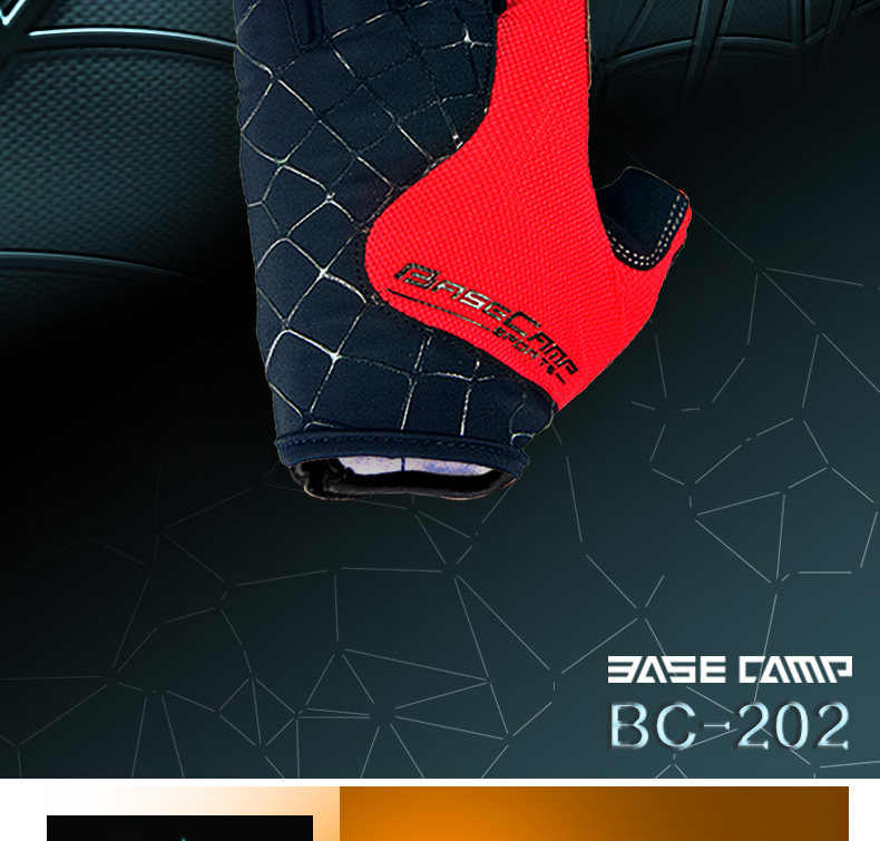 Gants de cyclisme mixte BASECAMP - Ref 2238902 Image 8