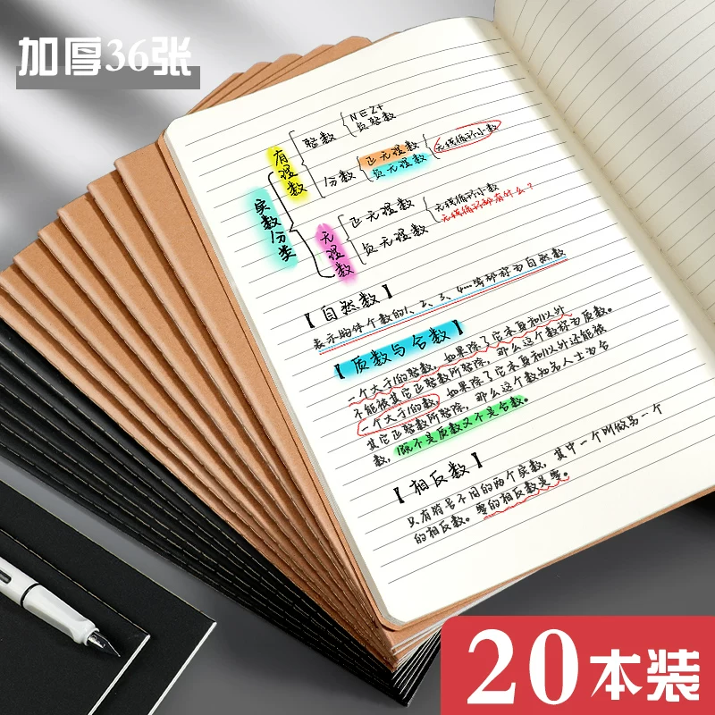 Leather laptop, teaching book, notebook, for students
