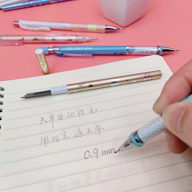 Карандаш Tianzhuo 0.9 автоматический с грифелем, мультяшный, для детей, для начальной школы