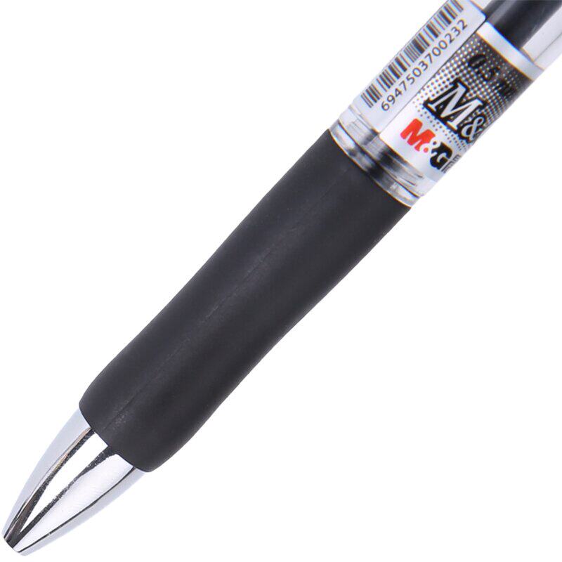 Черная и красная роллерная ручка, 0.5 мм