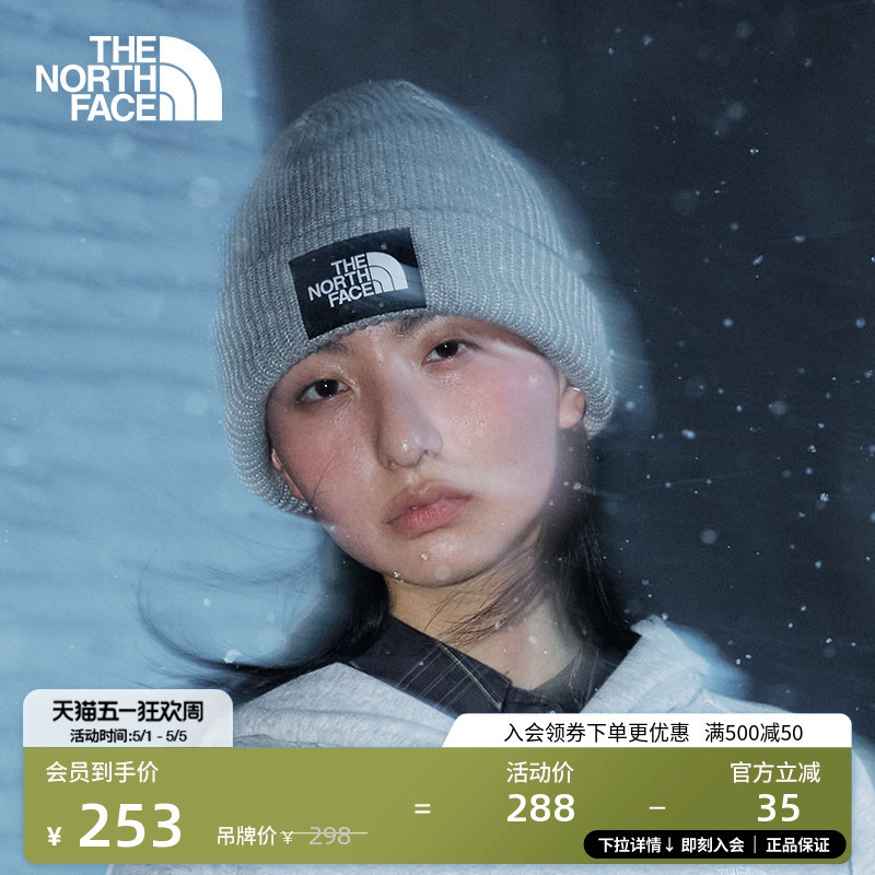 The North Face Unisex Salty Lined Casual Warm Knitted Hat Fashionable Thenorthface | 8Cgz