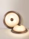 Full-Spectrum Eye Protection Simple Round Home Master Bedroom Lamp Retro Brushed Copper Study Balcony Hallway Ceiling Lamp