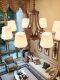 American Bronze Brushed Living Room Main Light Country Retro Iron Painted Glass Simple Popular Bedroom Dining Room