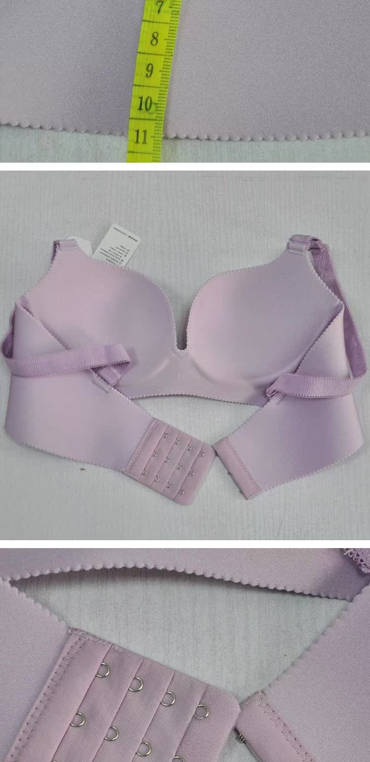 Gregana 8801 Bóng một mảnh Không có vòng thép Đồ lót B Cup Thin Mian Cup 3/4 Áo ngực được thu gom thoáng khí quần lót nữ thun lạnh