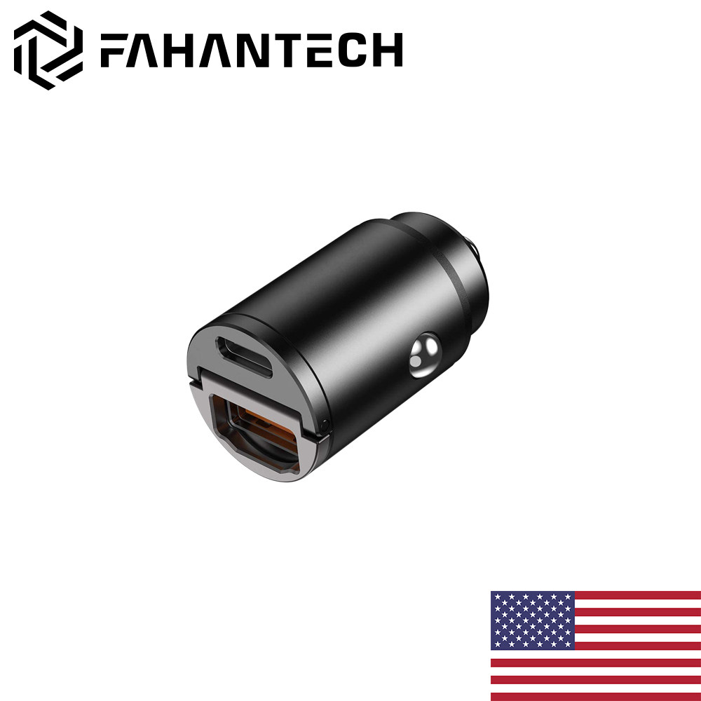 American FAHANTECH preferably hooked up to your car charging 30W concealed car filling PD and QC double fast charging protocol