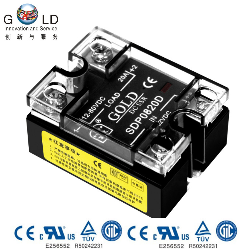 DC Low Power SSR SDP6010D 600V10A DC Solid State Relay Gute Factory Outlet