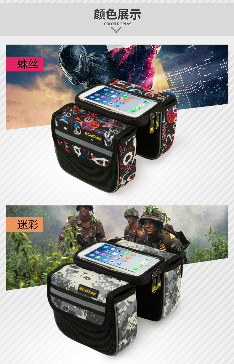 Sacoche pour vélo mixte COOLCHANGE - Ref 2211414 Image 28