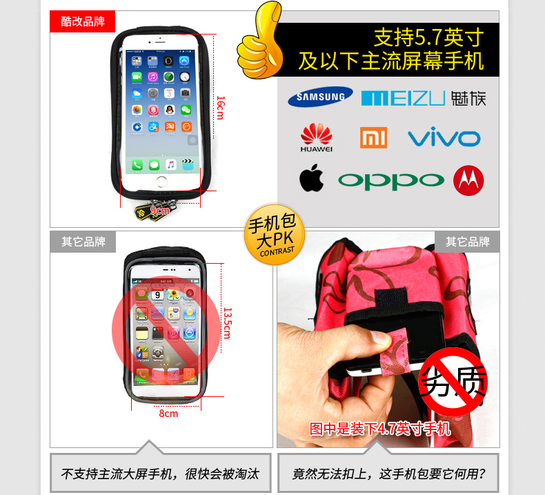 Sacoche pour vélo mixte COOLCHANGE - Ref 2211414 Image 14