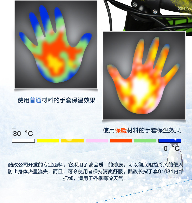 Gants pour vélo mixte COOLCHANGE - Ref 2238395 Image 11