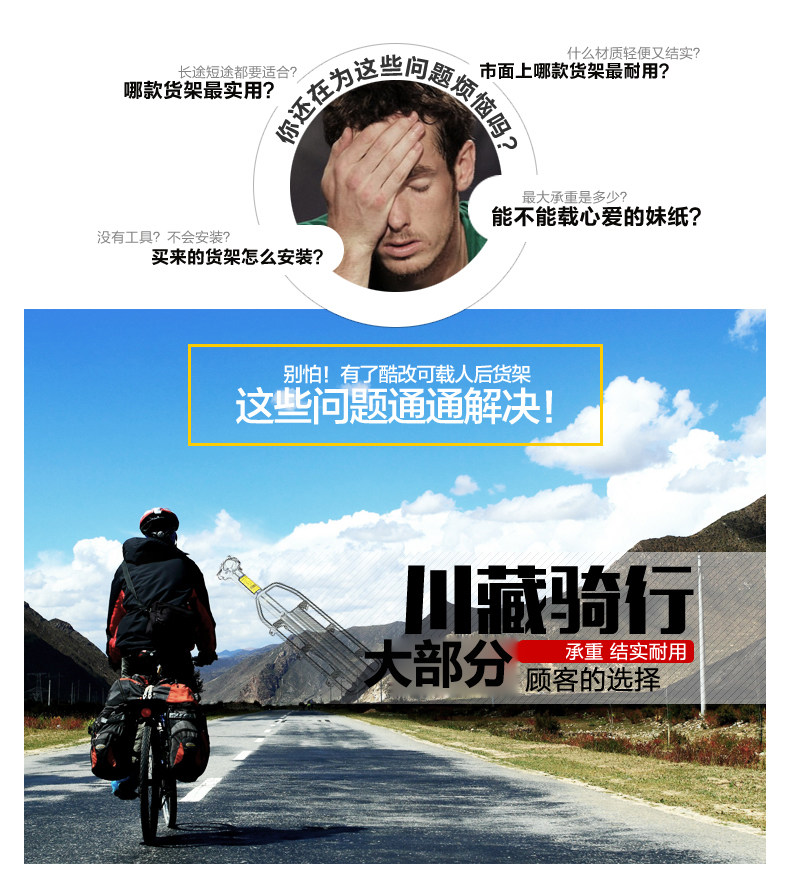 Porte-bagages pour vélo COOLCHANGE - Ref 2410424 Image 10