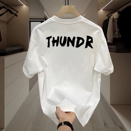 Хлопковая летняя футболка с коротким рукавом подходит для мужчин и женщин, в американском стиле