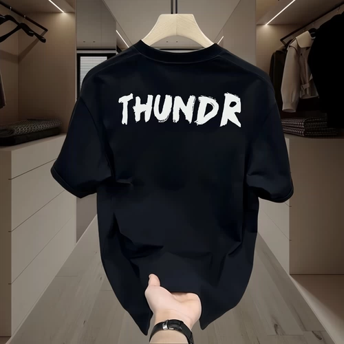 Хлопковая летняя футболка с коротким рукавом подходит для мужчин и женщин, в американском стиле