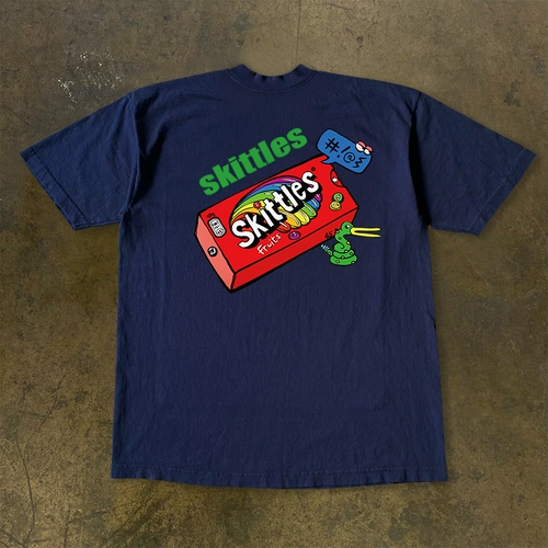 Бренд иностранная торговля счетчиков отозвана порядок хвоста ~ Европейские и американские улицы Amea Kaki Мужчины и женщины Пара короткошерстных T -мала