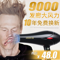 Hair dryer home hair salon special barber shop 9000w mens hair blowing high power high wind blower to eat 3