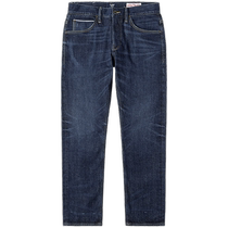 Lee mall same style 24 early autumn new product 726 standard mid-waist straight leg 101 mid-dark blue mens jeans trend