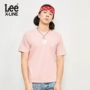 Lee nam 2018 mùa xuân và mùa hè mới X-LINE đỏ ngắn tay T-Shirt L319152LQ8MA áo cộc tay