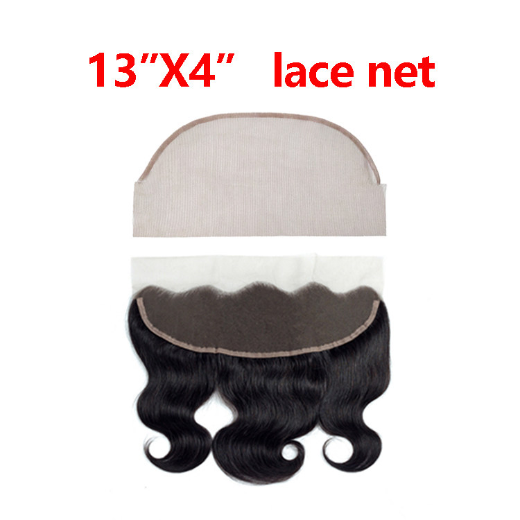 Lace frontal13*4 hand knitted hair block mesh bottom lace mesh full real hair full hand wig block net bottom