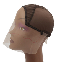 Full Lace Hair Net Wig With Headgear Mesh Bottom Front Lace Full Hand Hook Adjustable Hair Cap Lace Wig Cap