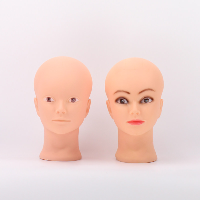 Wig headgear hat shows human head model type of hair replacement block support model head bracket make-up practice fake human head props