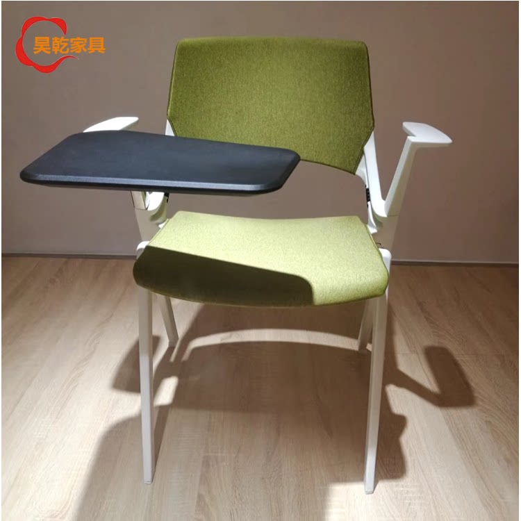 The new new PP integrated molding office conference chair shock absorption function reception negotiation chair with writing board training chair
