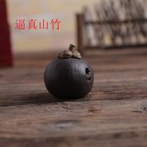  Simulation fruit mangosteen tea pet decoration creative small plum boutique purple sand tea tray tea play cute personality realistic