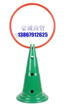 Logo bucket training cone obstacle cone 52cm large pagoda with hole logo bucket football training markers