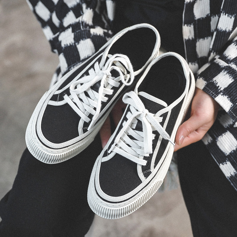 Day Series Original Small Crowdboard Shoes Summer Striped Sails Shoes Men Ins 100 Lap Breathable Casual Trend Han Edition Brief