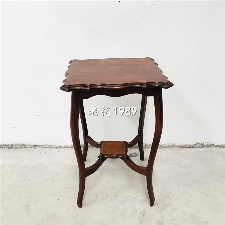 Old Shanghai furniture Old bedside table Modern art deco style Old wooden cabinet Shanghai style solid wood coffee table cabinet