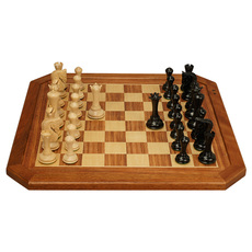 Шахматы 御圣国际象棋大号高档实木棋子黑白棋盘立体象棋子比赛专用西洋棋
