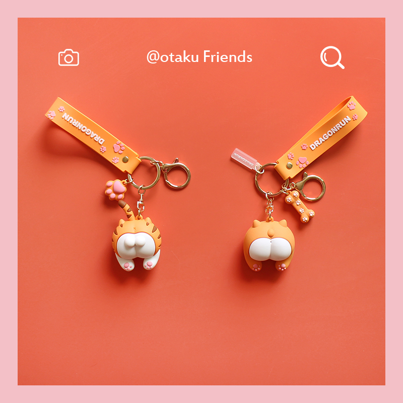 In cute Kirki ass keybutton knocking asshole cartoon pack hanging pieces car hanging student