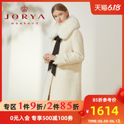 Zoya Weekend 2019 Autumn / Winter New Big tóc Bow Tie Coat tóc EJW9DA69