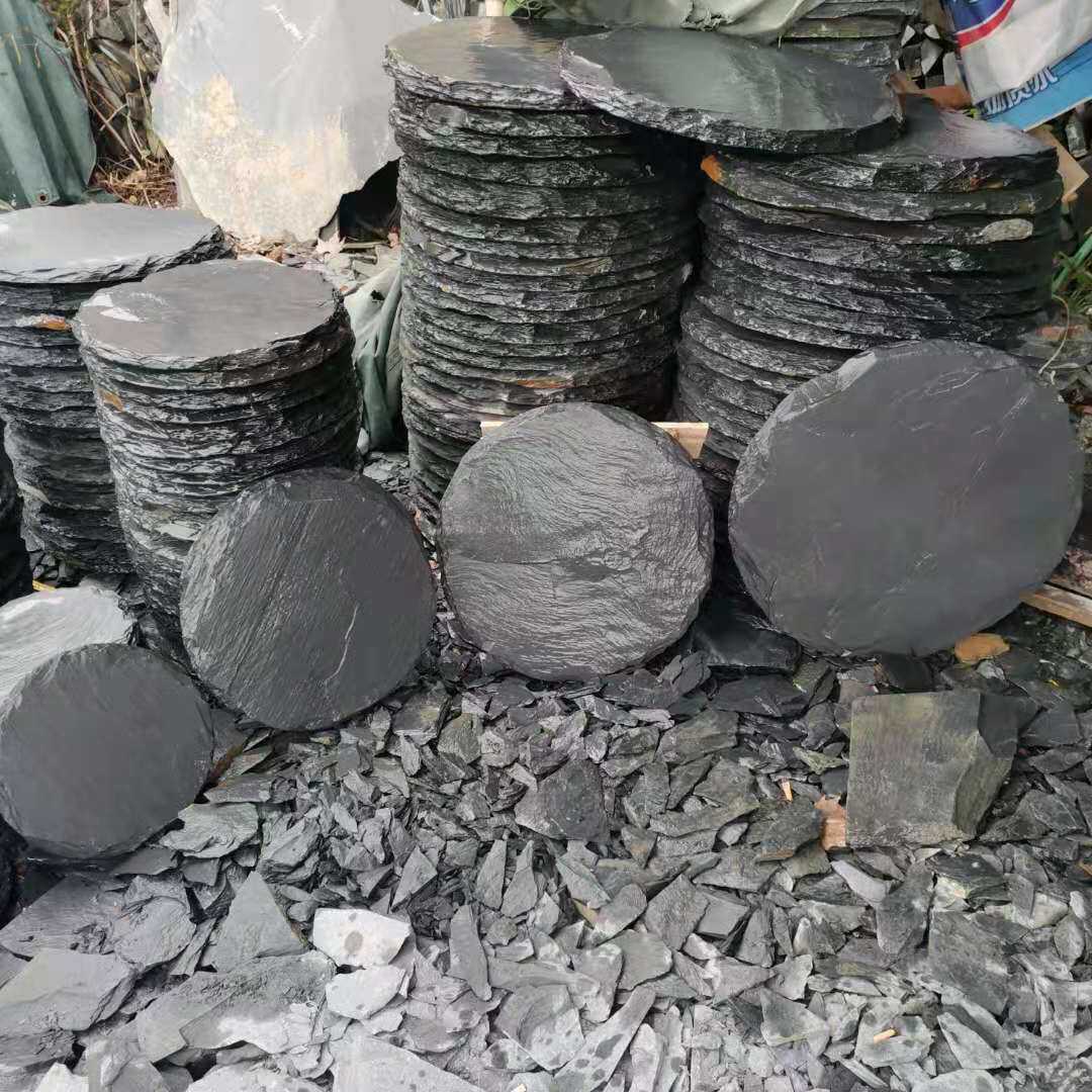 Natural Lawn Tian Gardentine Walking Stone Courtyard Treading Stone Landscaped Villa Paved Road Stone Outdoor Non-slip Mat Feet Green Slate