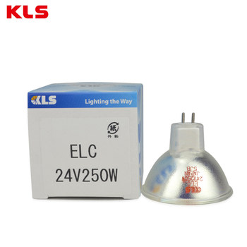Kls Elc 24V250W Microscope Light Bulb Gx5.3 Halogen Lamp Cup Projector Light Bulb Aoi Equipment
