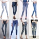 Cung cấp gian hàng bán buôn quần jean nữ mùa thu và mùa đông Slim size quần denim nữ cửa hàng đêm quần bò đen nữ Quần jean