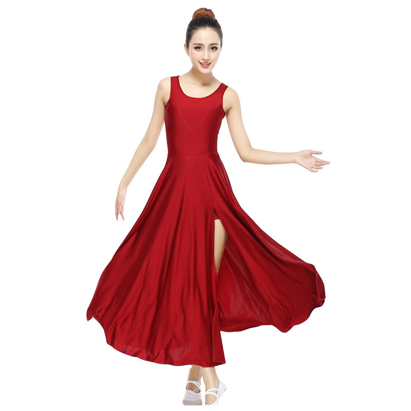 Contemporary dance trickle sand dance dress modern ballet skirt elegant modern dance dress long skirt costumes