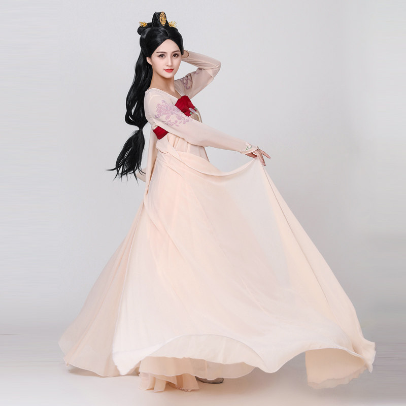 Classical Dance women's group dance with the same kind of Lancer Improved Dance Suit Jacket skirt Handwear Two-sided Yan Xun Performance