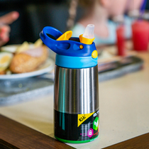 BTIF childrens thermos cup with straws for boys 316 food grade kindergarten girl baby kettle pupils water Cup