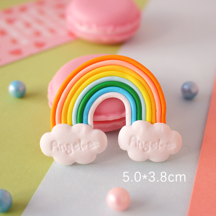 Cảnh 3D trang trí bánh trang trí đám mây cầu vồng nướng đặc biệt khuôn phụ kiện trang trí bánh - Trang trí nội thất cách trang trí phòng khách nhà vuông