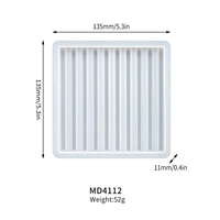 Полосатый поддон Mold_md4112 Маленький квадрат