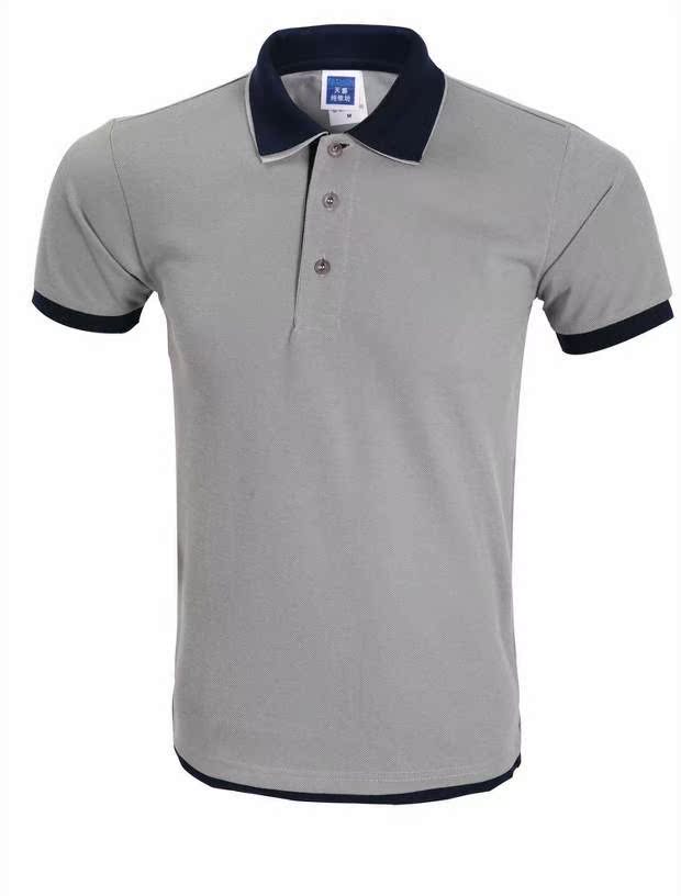 Quần áo bảo hộ lao động lớp dịch vụ màu sắc cổ áo tay áo ngắn nam và nữ mẫu POLO áo sơ mi cotton đặt hàng in logo áo khoác polo